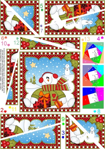 Christmas Snowman Rio Twisted Spiral Side Stacker