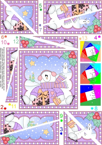 Christmas Snowman Rio Twisted Spiral Side Stacker