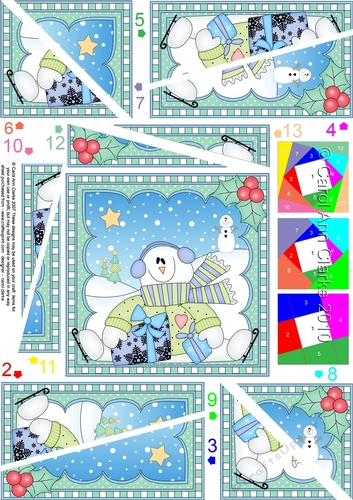 Christmas Snowman Rio Twisted Spiral Side Stacker