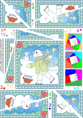 Christmas Snowman Rio Twisted Spiral Side Stacker