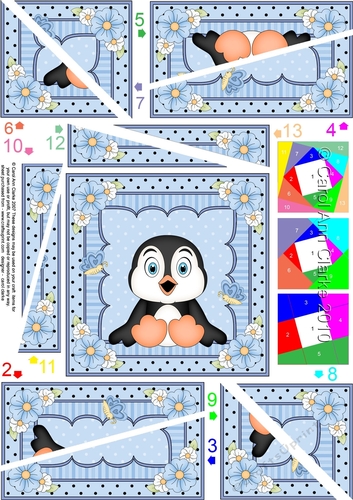 Cute Little Penguin Twisted Spiral Side Stacker