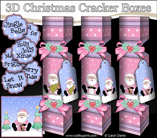 Santa Claus - 3D Christmas Cracker Boxes 