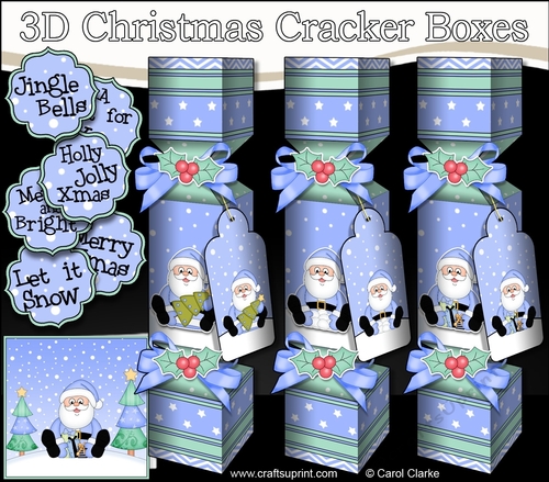 Santa Claus - 3D Christmas Cracker Boxes 