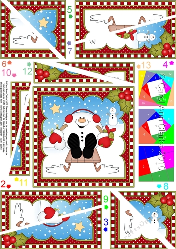 Christmas Snowball Sam - Twisted Spiral Side Stacker