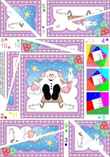 Christmas Snowball Sam - Twisted Spiral Side Stacker