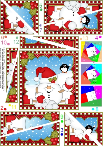 Christmas Snowball Sam - Twisted Spiral Side Stacker
