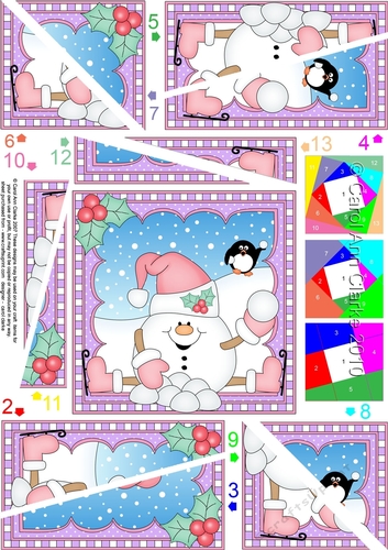 Christmas Snowball Sam - Twisted Spiral Side Stacker