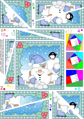 Christmas Snowball Sam - Twisted Spiral Side Stacker