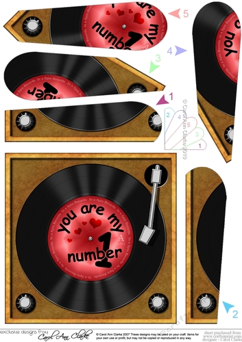You are My Number 1 Record - Fan Pyramage Topper