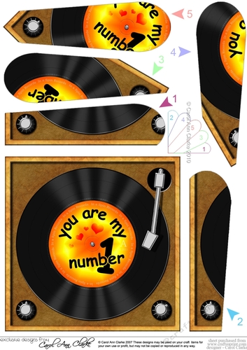 You are My Number 1 Record - Fan Pyramage Topper