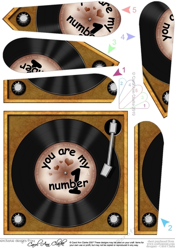 You are My Number 1 Record - Fan Pyramage Topper