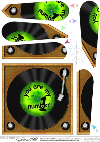 You are My Number 1 Record - Fan Pyramage Topper