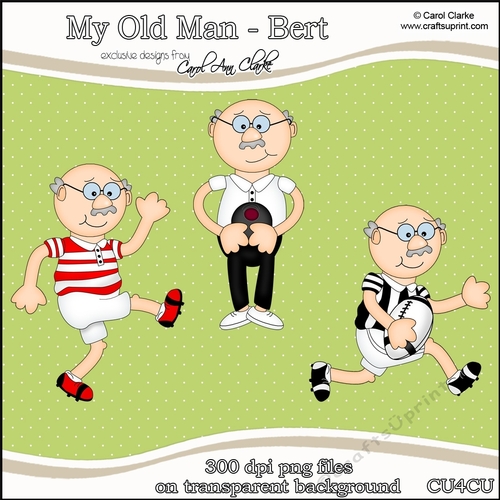 My Old Man Bert! - CU4CU Digital Clip Art Set
