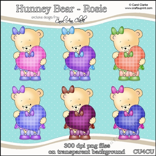 Hunney Bears - Rosie - CU4CU Digital Clip Art Set