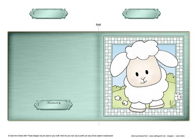 Little Lamb Cut and Fold Card
