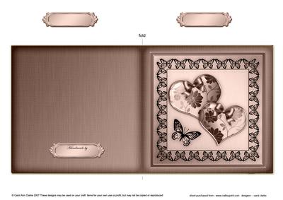 Elegant Romance Cut and Fold Card