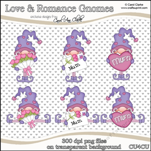 Mothers Day or Birthday Mum Gnomes - CU4CU Digital Clip Art Set