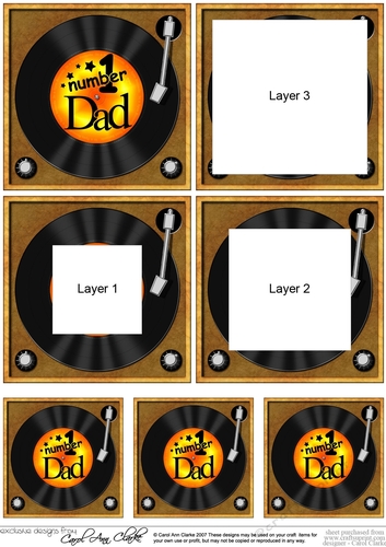 Number 1 Dad Record - Tunnel Topper