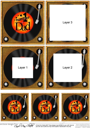 Number 1 Dad Record - Tunnel Topper
