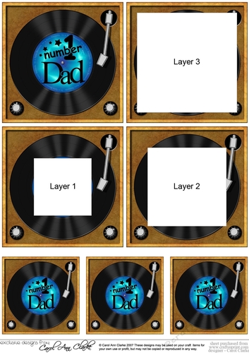 Number 1 Dad Record - Tunnel Topper