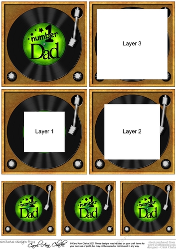 Number 1 Dad Record - Tunnel Topper