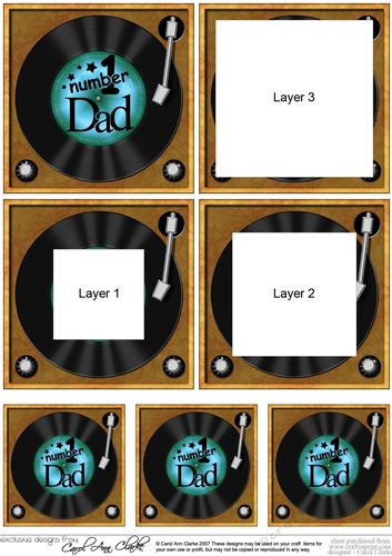 Number 1 Dad Record - Tunnel Topper
