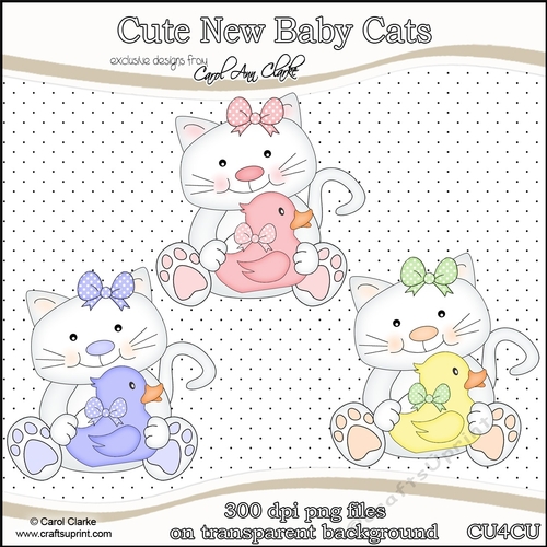 Cute Baby Cats - CU4CU Digital Clip Art Set