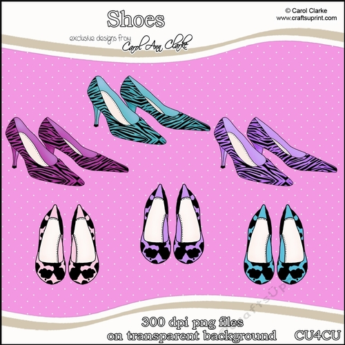 Shoes - CU4CU Digital Clip Art Set