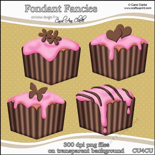 Fondant Fancies - CU4CU Digital Clip Art Set