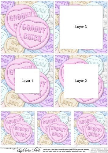 Groovy Chick Sweet Heart - Tunnel Topper