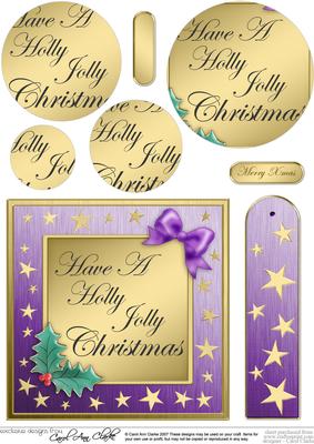 Elegant Christmas Greeting Quick Card with Circle Pyramage