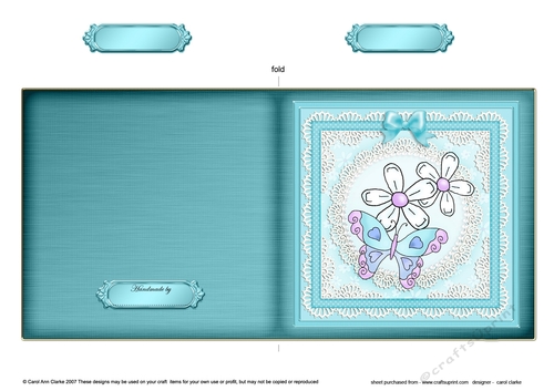 Fluttery Butterfly - Cut and Fold Card 