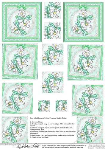 Dreamy Dragonflies - Twisted Pyramage sheet