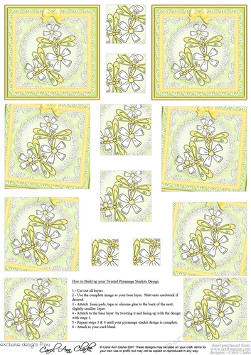 Dreamy Dragonflies - Twisted Pyramage sheet