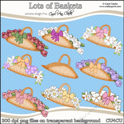 Lots of Baskets- CU4CU Digital Clip Art Set