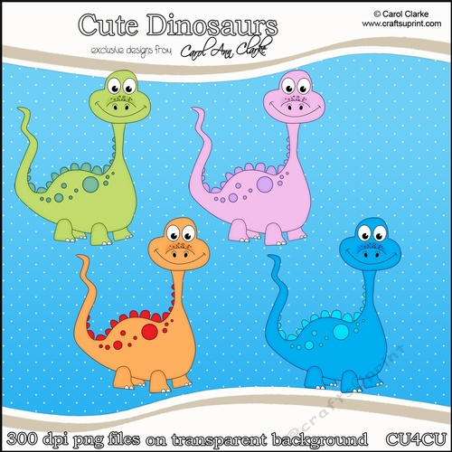 Cute Dinosaurs - CU4CU Digital Clip Art Set
