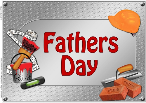 Fathers Day - A4 Handyman Tools Card Topper