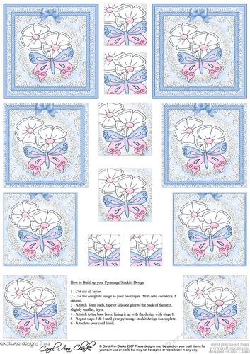 Fluttery Butterfly - Pyramage sheet