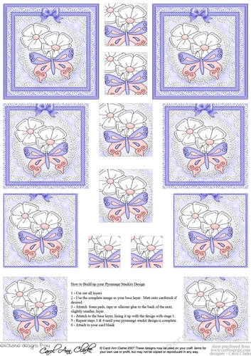 Fluttery Butterfly - Pyramage sheet