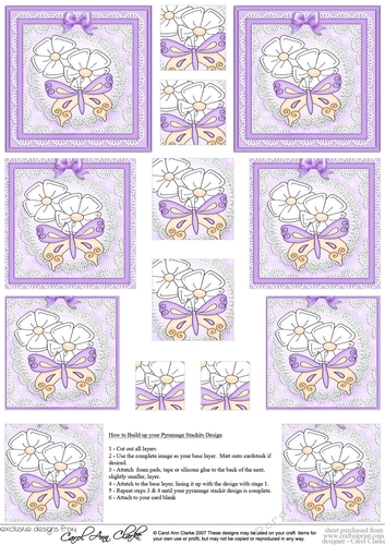 Fluttery Butterfly - Pyramage sheet