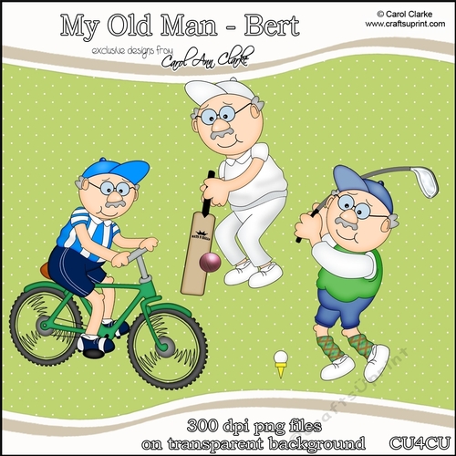 My Old Man Bert! - CU4CU Digital Clip Art Set