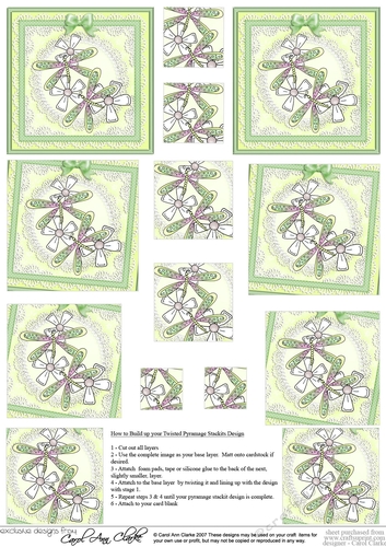 Dreamy Dragonflies - Twisted Pyramage sheet