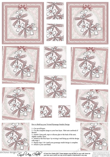 Dreamy Dragonflies - Twisted Pyramage sheet