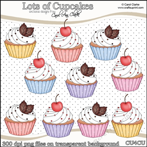 Lots of Cupcakes - CU4CU Digital Clip Art Set