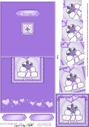 Wedding Cake - No-Hole Easy Over the Edge Card & Spiral Pyramid Topper