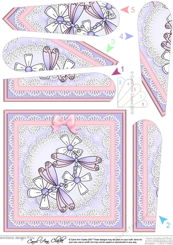 Dreamy Dragonflies Quick Card - Fan Pyramage Topper