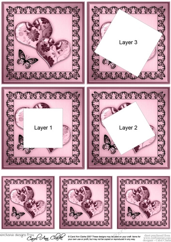 Elegant Romance - Hearts - Twisted Tunnel Topper