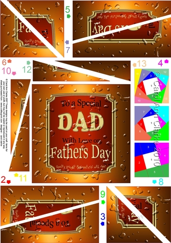 To a Special Dad With Love on Fathers Day - Beer Twisted Spiral Side Stacker