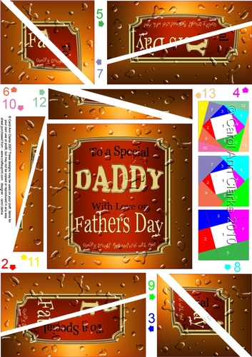 To a Special Daddy With Love on Fathers Day - Beer Twisted Spiral Side Stacker
