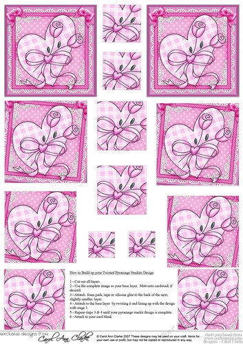 Lovin Heart  - Twisted Pyramage sheet